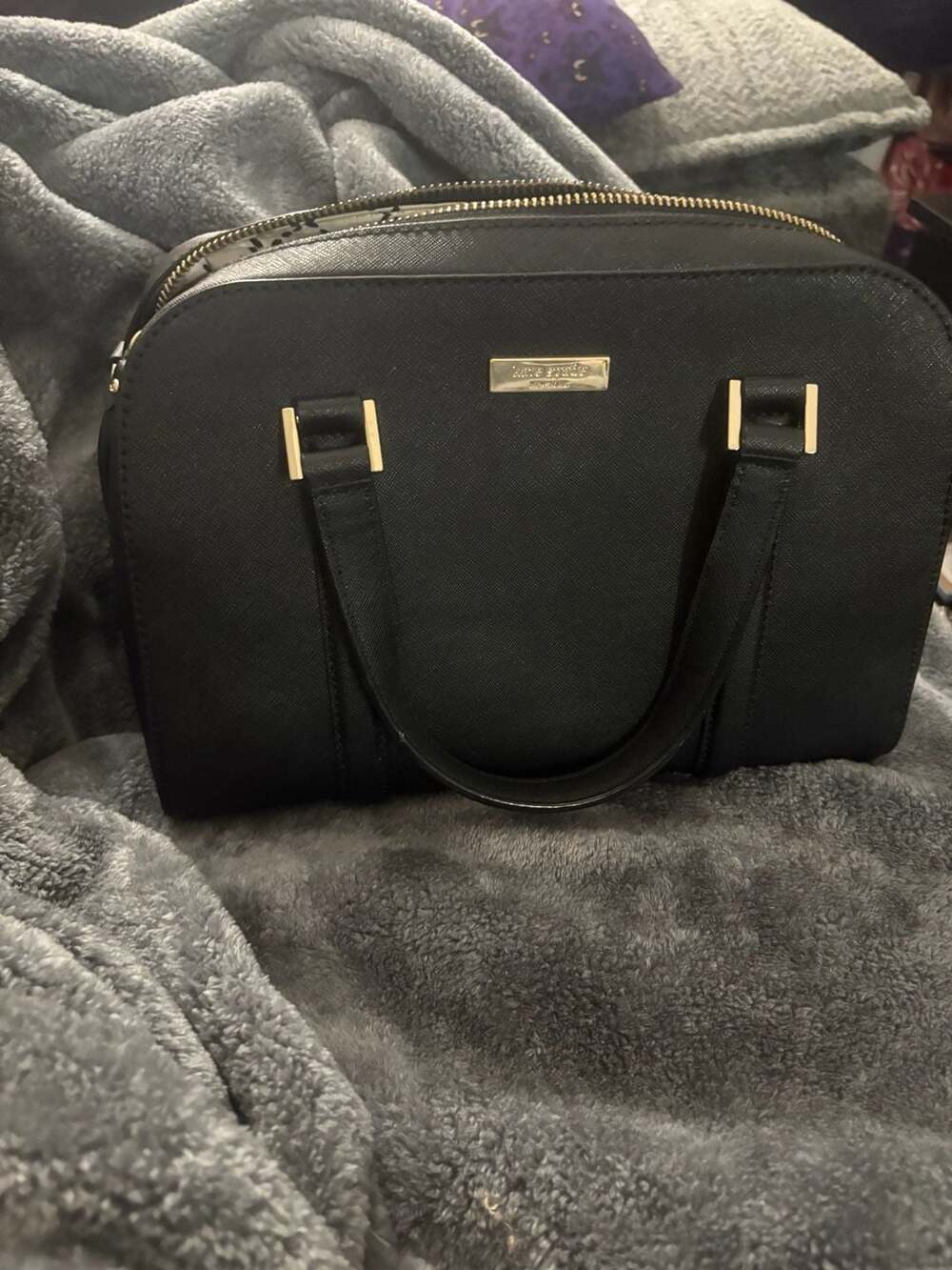 Kate Spade Newbury Lane Cassie Black Saffiano Leather Handbag